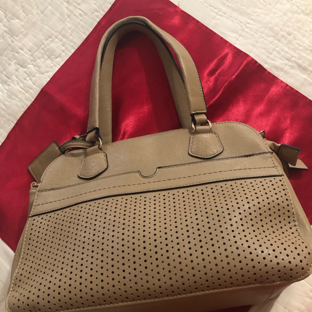 Hush puppies beige shoulder bag